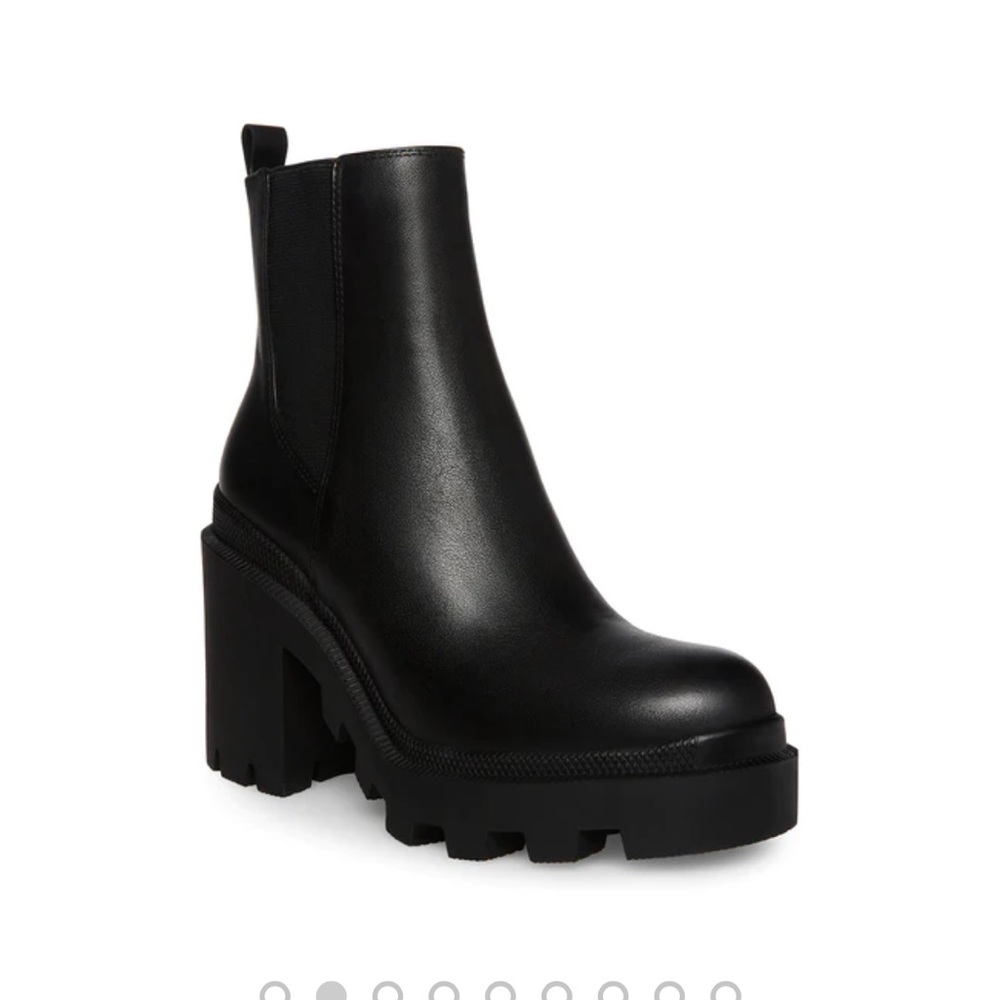 Steve Madden Sz 9.5 Roxie Black Leather Boot
